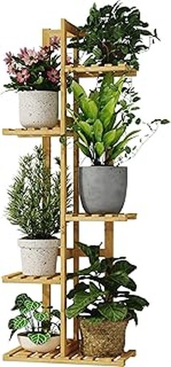 Comparativa de soportes para macetas: madera frente a metal