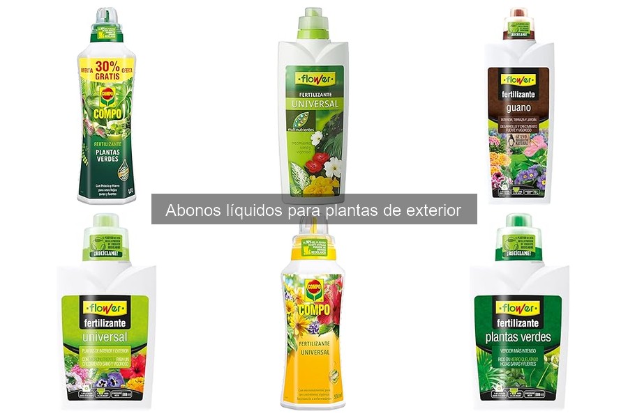 Alternativas a abonos líquidos para plantas de exterior