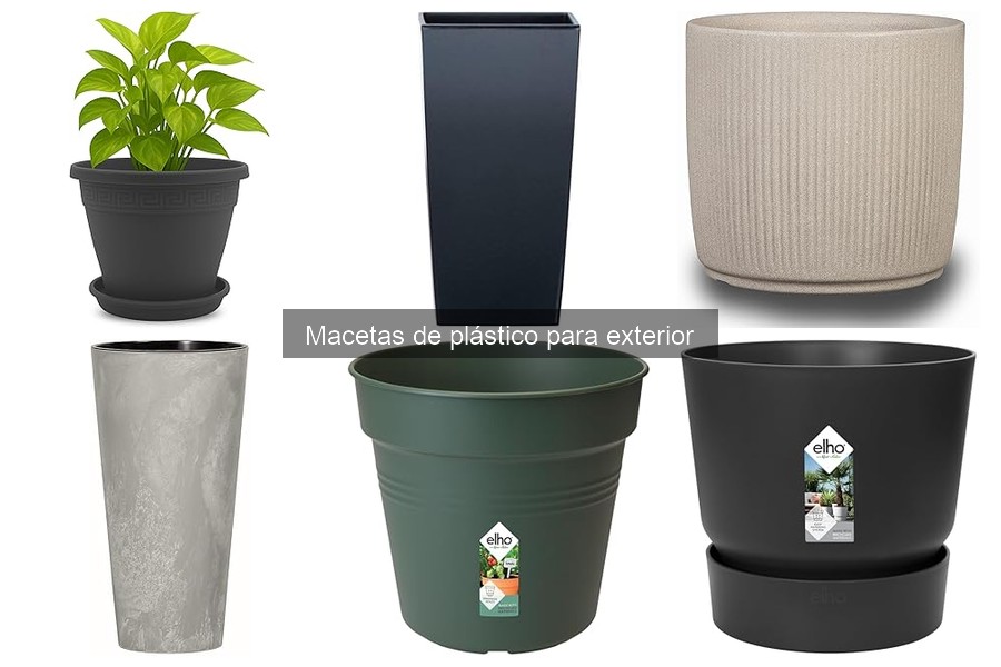 Alternativas a las macetas de plástico para exterior
