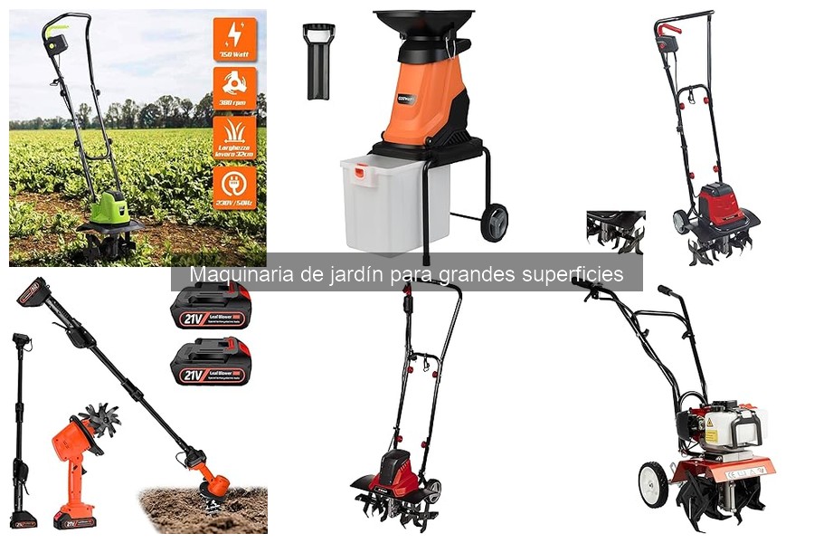 Alternativas a maquinaria pesada para grandes jardines