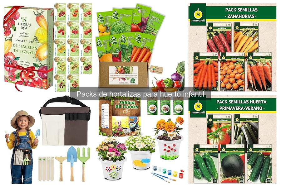 Alternativas a Packs de Hortalizas para Huertos Infantiles