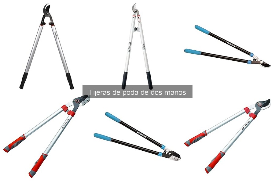 Alternativas a tijeras de poda de dos manos para jardinería