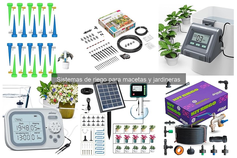Alternativas al riego automático para jardineras y macetas
