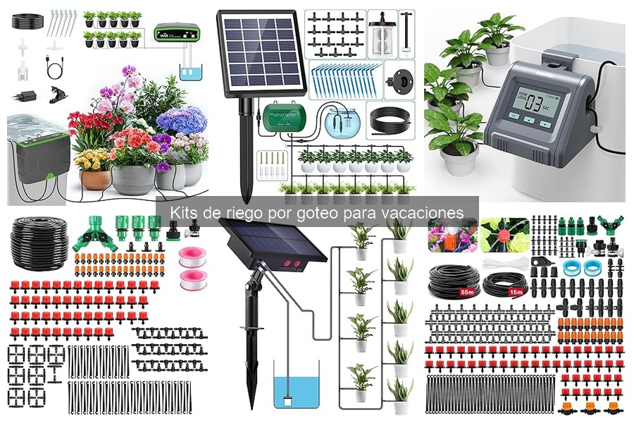 Alternativas al riego por goteo para vacaciones en el jardín
