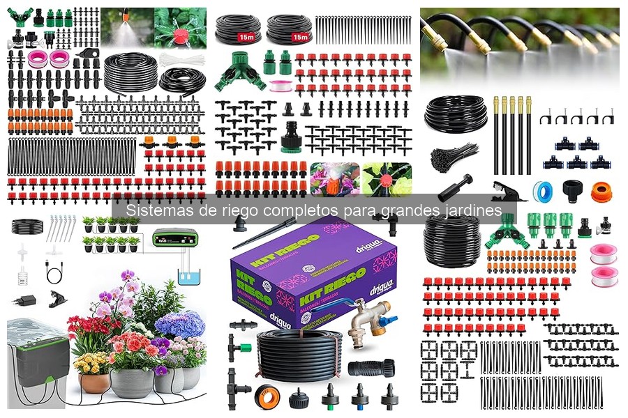 Alternativas económicas a sistemas de riego para jardines grandes