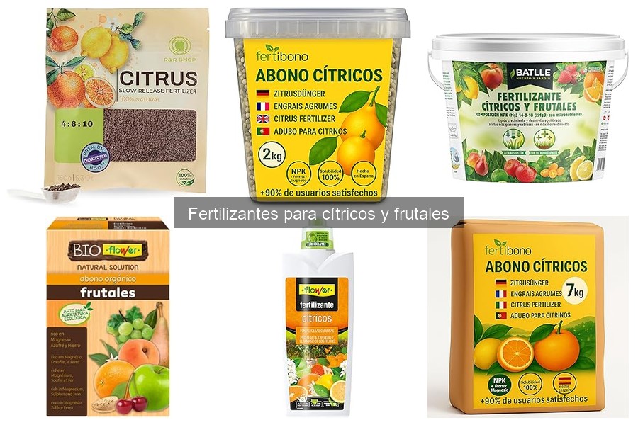 Beneficios de los fertilizantes para cítricos y frutales
