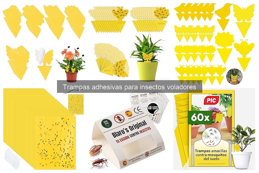 Cómo mantener trampas adhesivas para insectos voladores