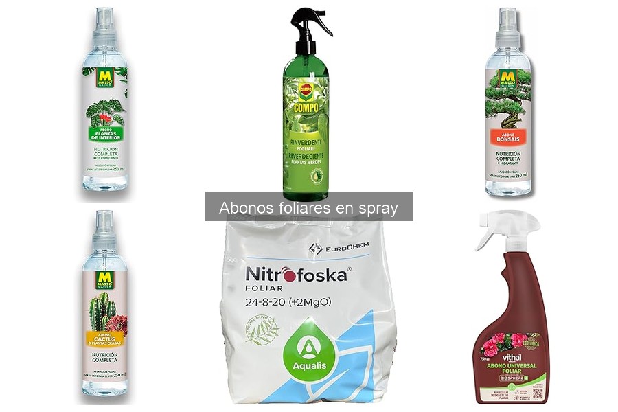 Comparativa de abonos foliares en spray vs. otros fertilizantes