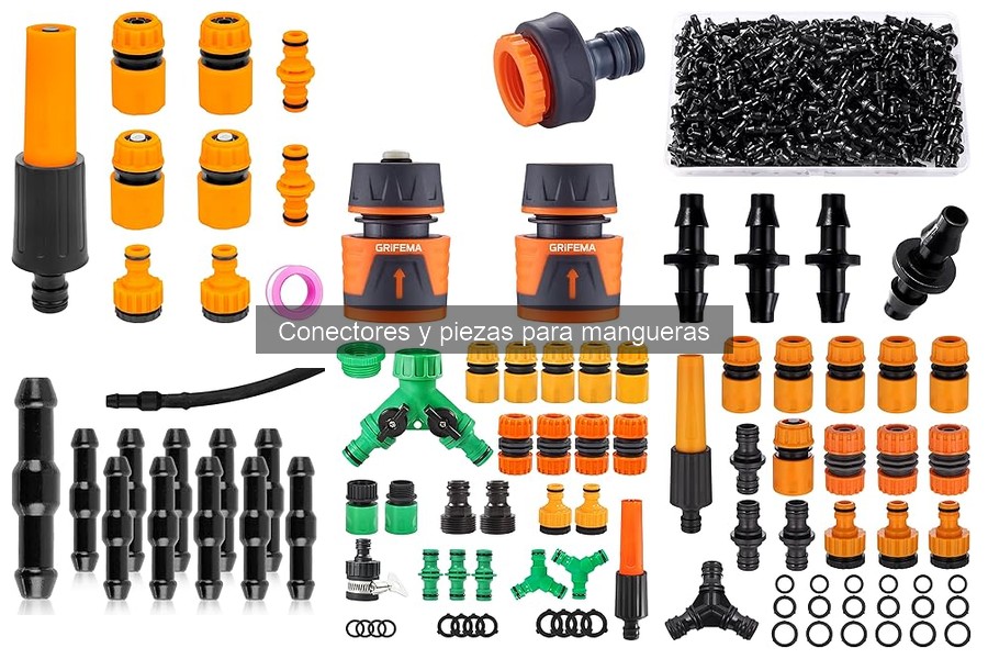 ** Comparativa de conectores de manguera: grosores y longitudes