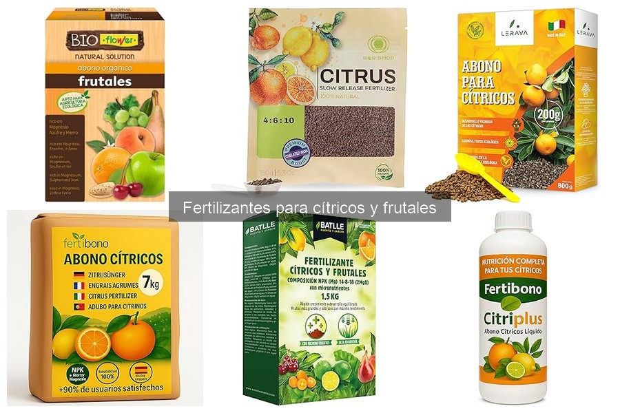Comparativa de fertilizantes orgánicos e inorgánicos para frutales