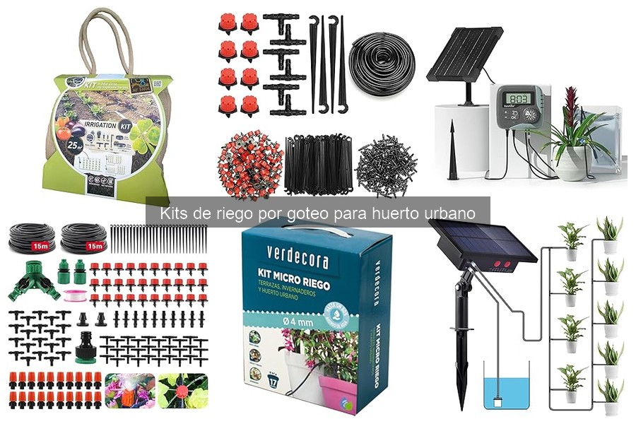 Comparativa de Kits de Riego por Goteo para Huerto Urbano
