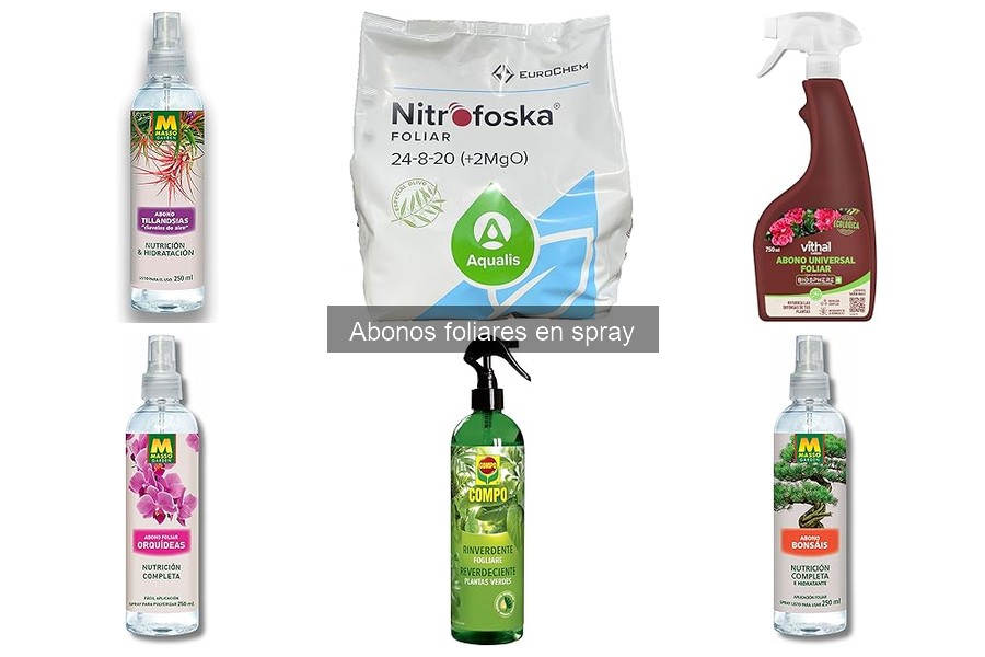 Comparativa de los mejores abonos foliares en spray