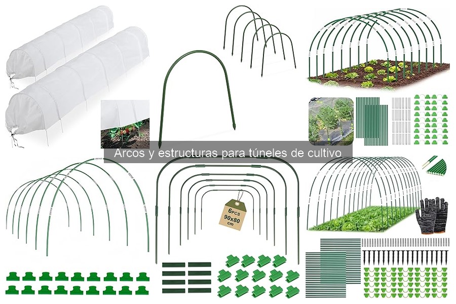 Comparativa de materiales para arcos de túneles de cultivo