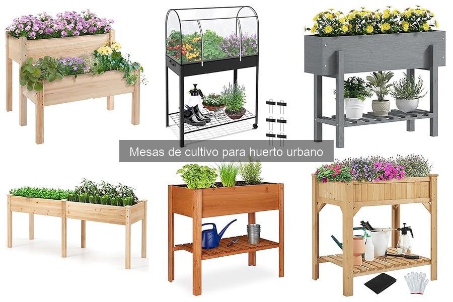 Comparativa de materiales para mesas de cultivo en huertos