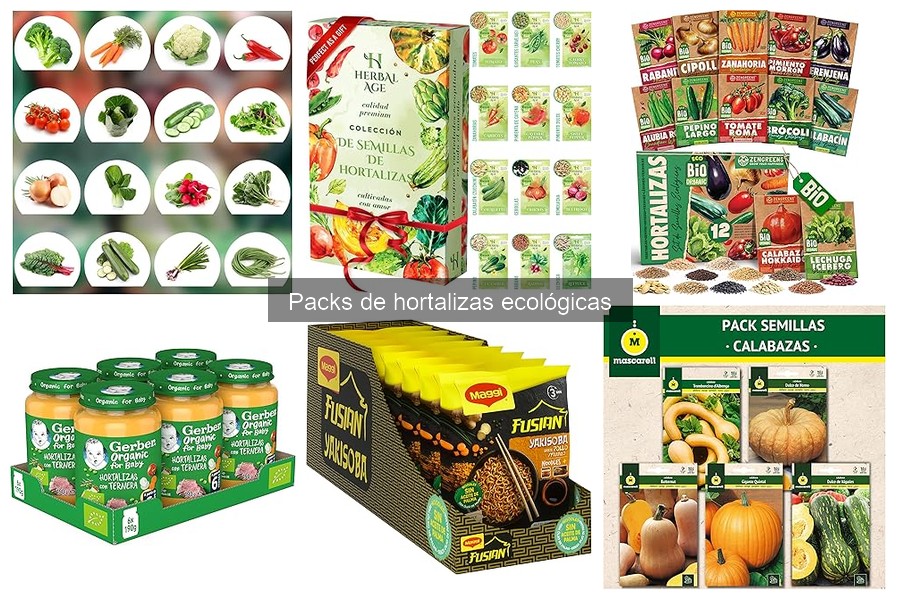 Comparativa de Packs de Hortalizas Ecológicas para tu Huerto