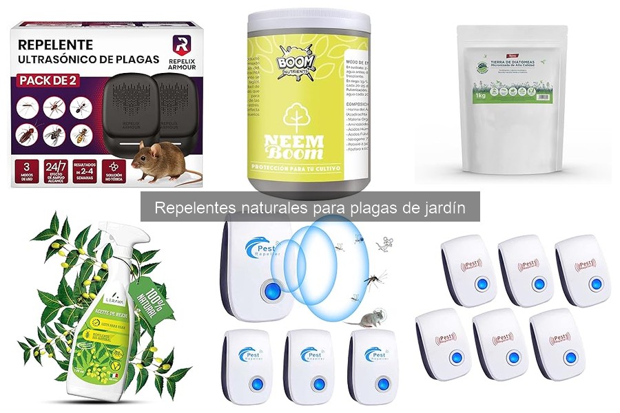 Comparativa de Repelentes Naturales y Químicos para Jardín
