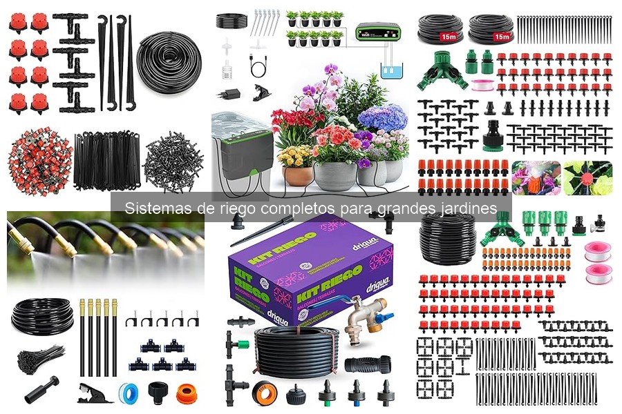 Comparativa de sistemas de riego para grandes jardines