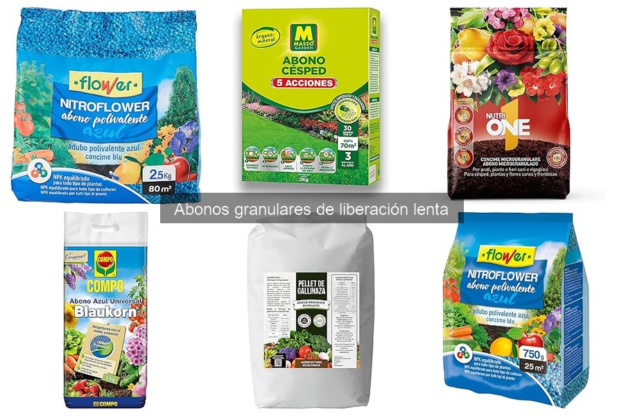 Compra abonos granulares de liberación lenta a buen precio