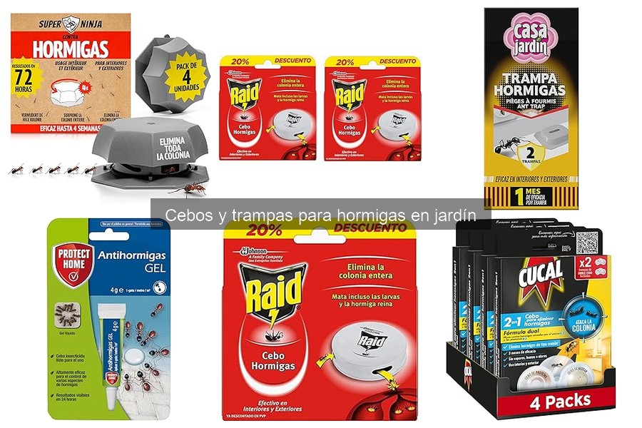 Cuándo usar cebos y trampas para hormigas en el jardín