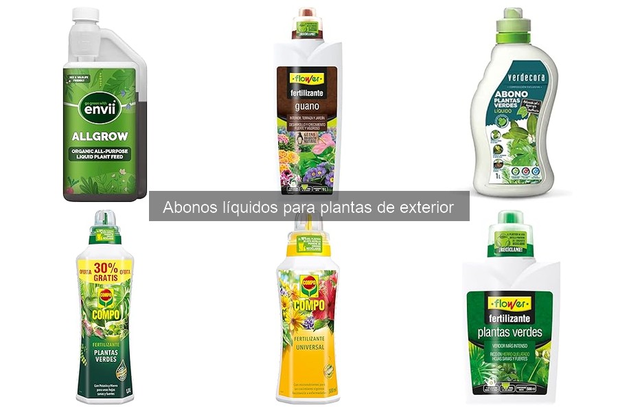 ¿Cuánto cuesta un abono líquido para plantas de exterior?