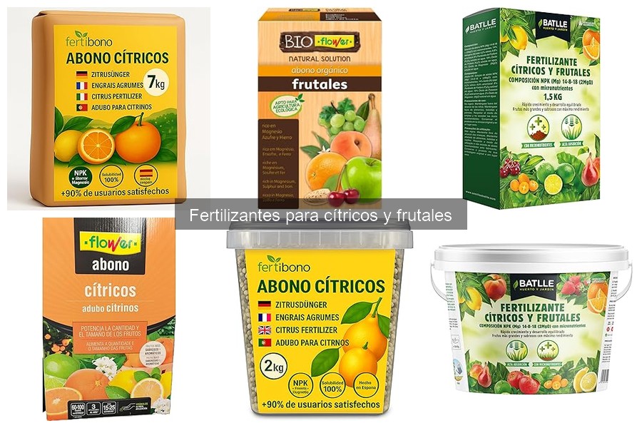 ¿Cuánto gastar en fertilizantes para cítricos y frutales?