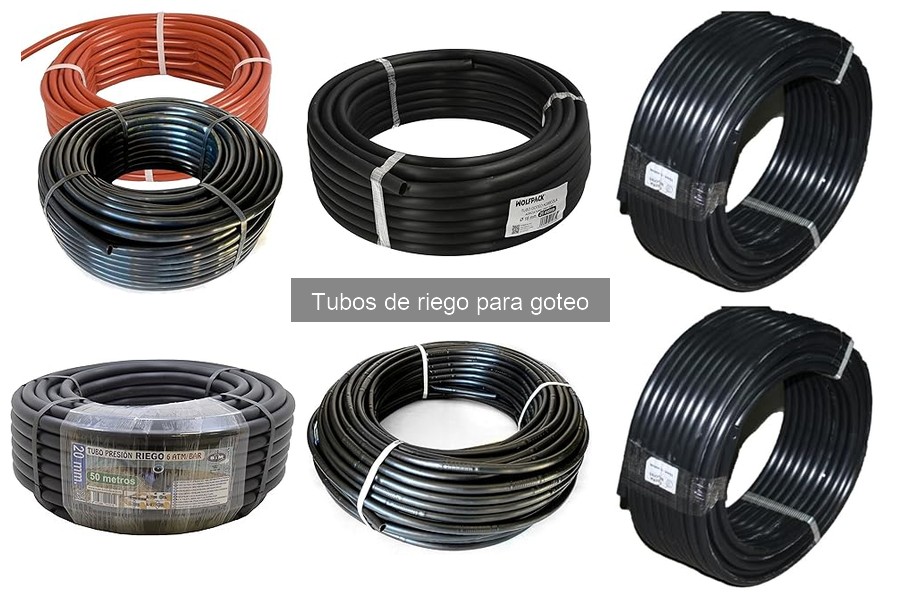 Diferencias entre tubos de riego de goteo y aspersión