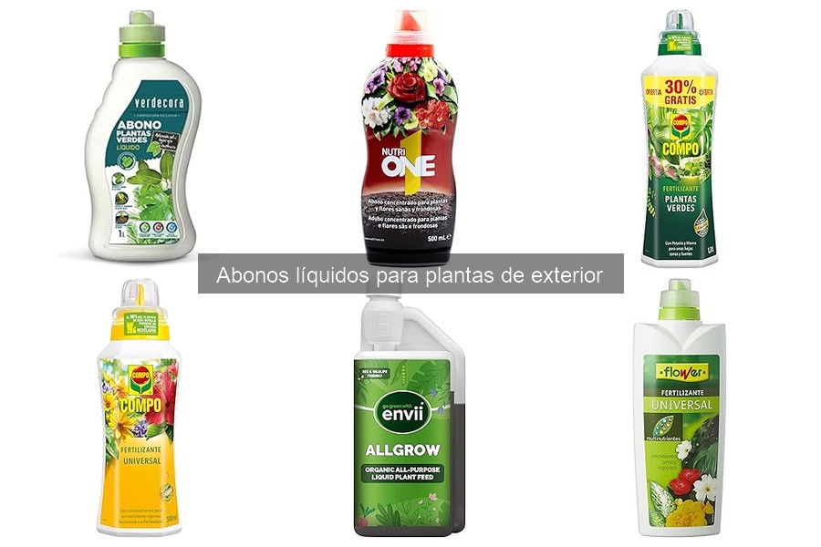 Dónde comprar abonos líquidos para plantas de exterior