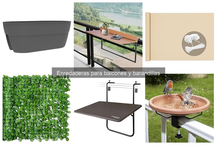 Dónde comprar enredaderas para balcones y barandillas