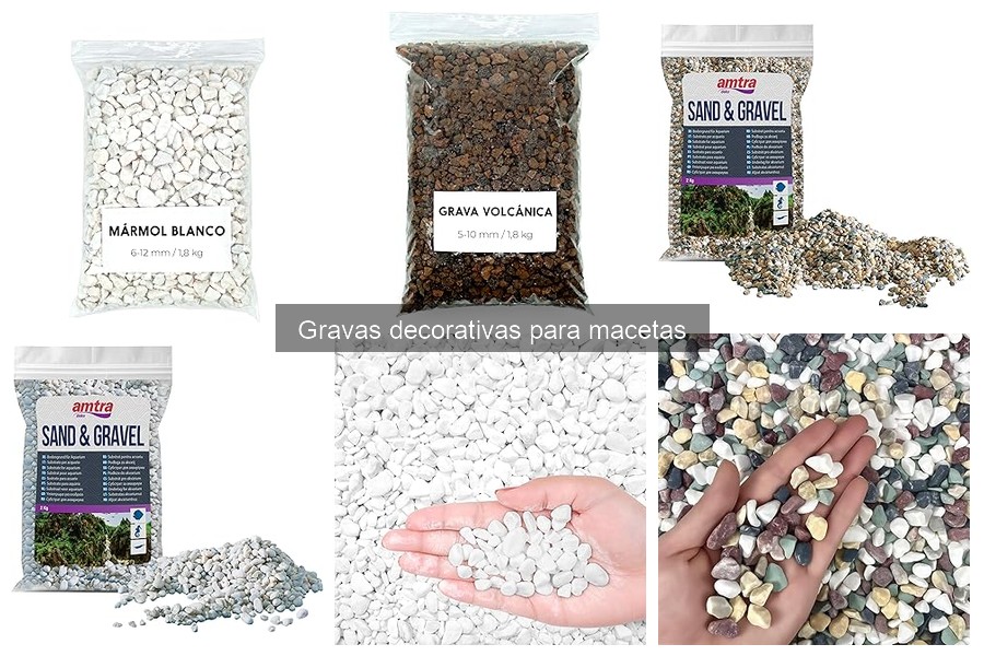 Dónde comprar gravas decorativas para macetas online