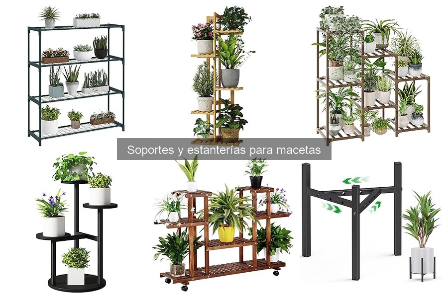 Dónde comprar soportes y estanterías para macetas en línea