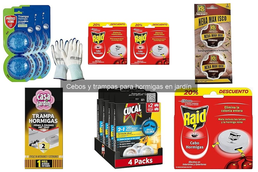 Efectos secundarios de cebos y trampas para hormigas en el jardín