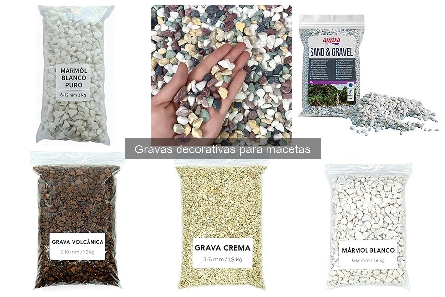 Errores comunes al usar gravas decorativas en macetas