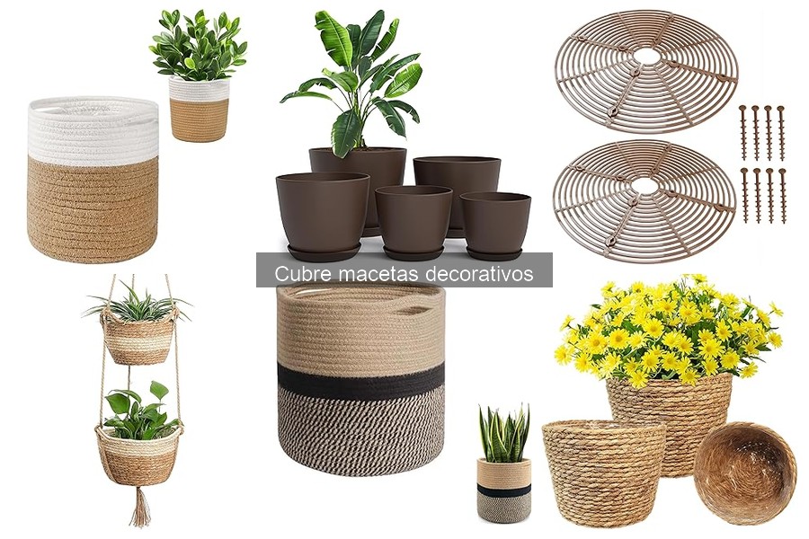 ** Estilos de decoración con cubre macetas para tu hogar