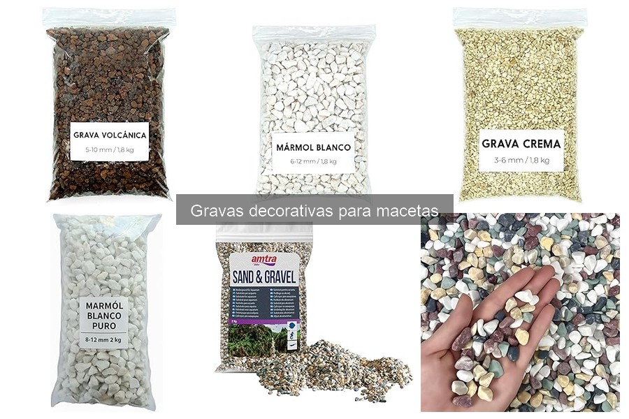 Gravas decorativas recicladas para un jardín sustentable