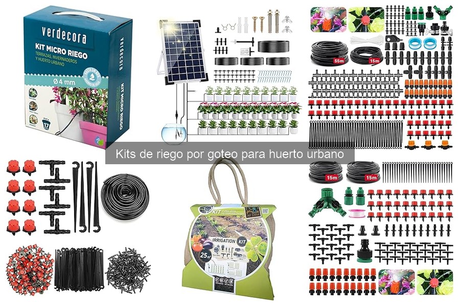 Guía de compra de kits de riego por goteo para huerto urbano