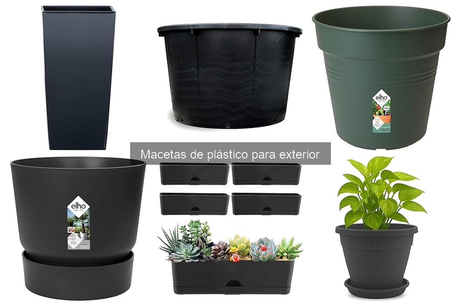 Ideas creativas para decorar con macetas de plástico exteriores