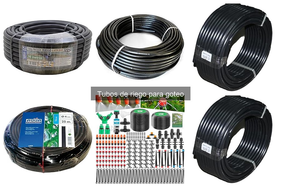 Instalación correcta de tubos de riego por goteo