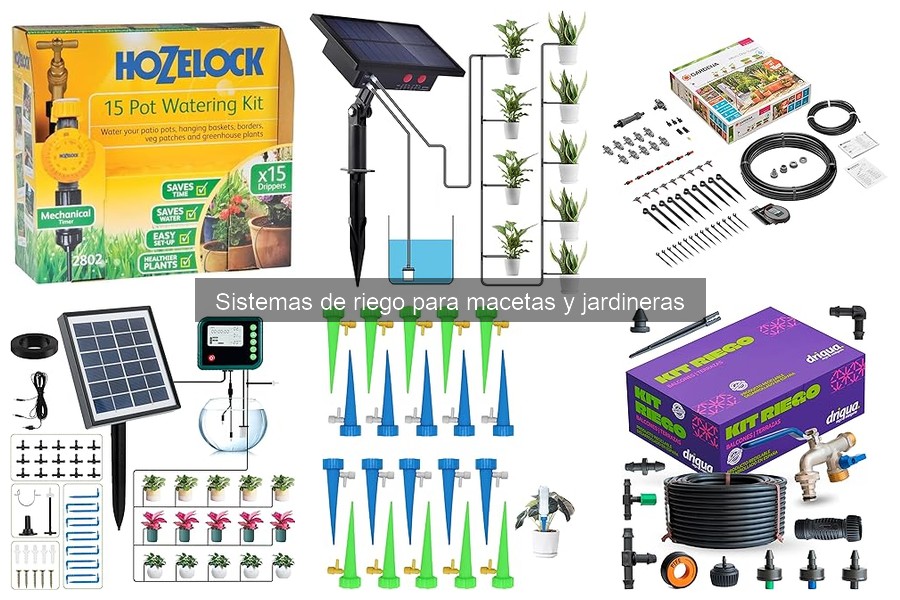 Mantenimiento de sistemas de riego para macetas y jardineras