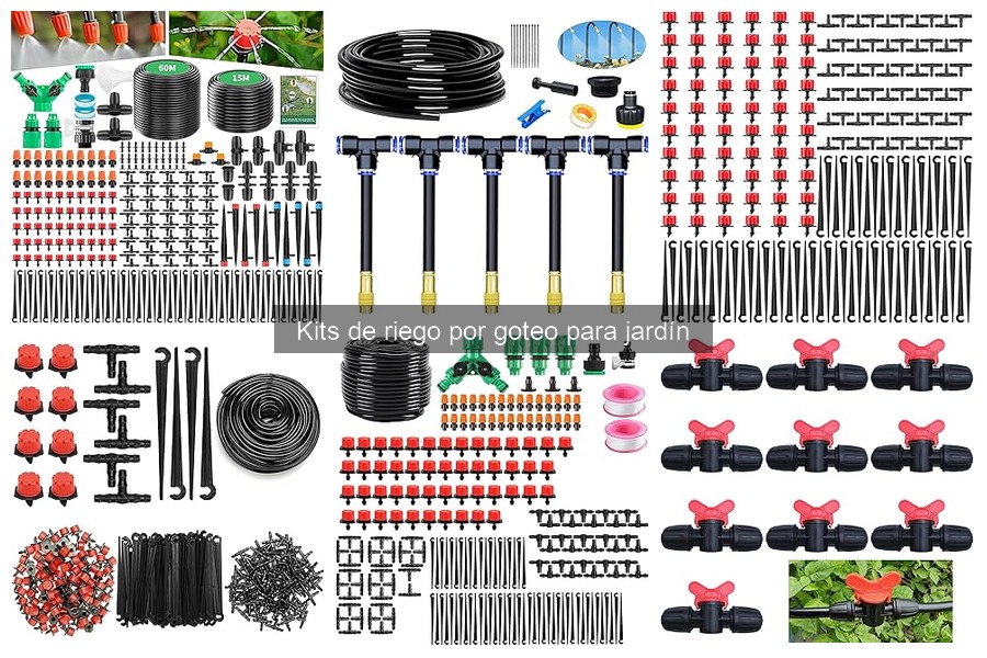 Mejores accesorios para kits de riego por goteo en jardín