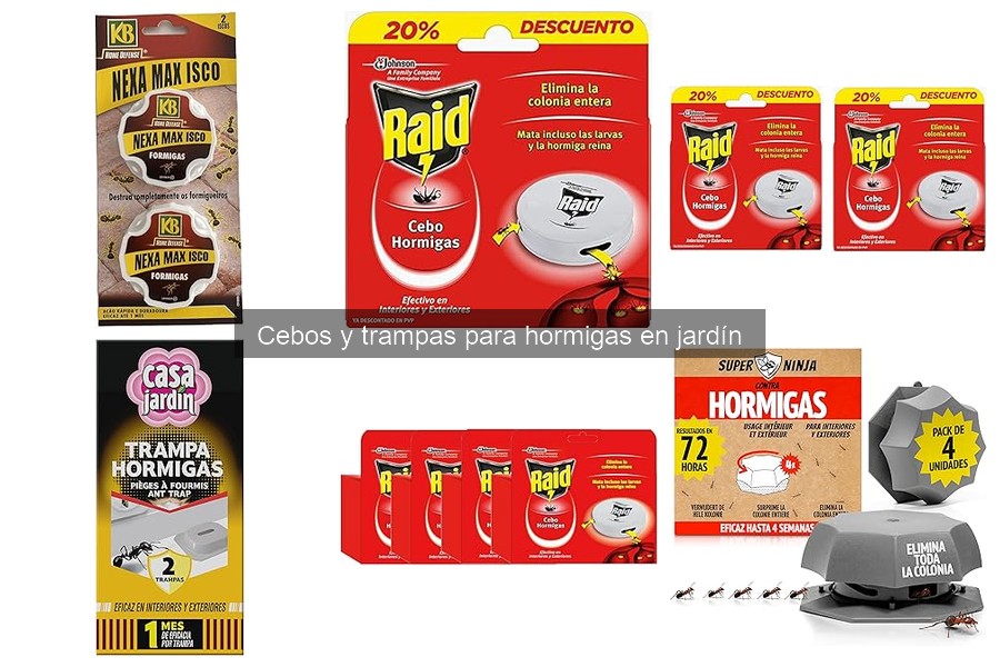 Mejores cebos y trampas para hormigas en el jardín