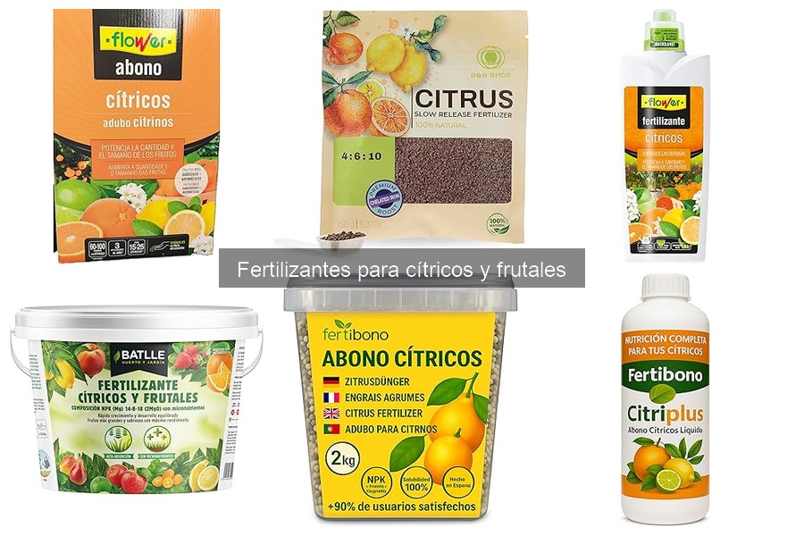 Mejores fertilizantes para frutales según tipo de suelo
