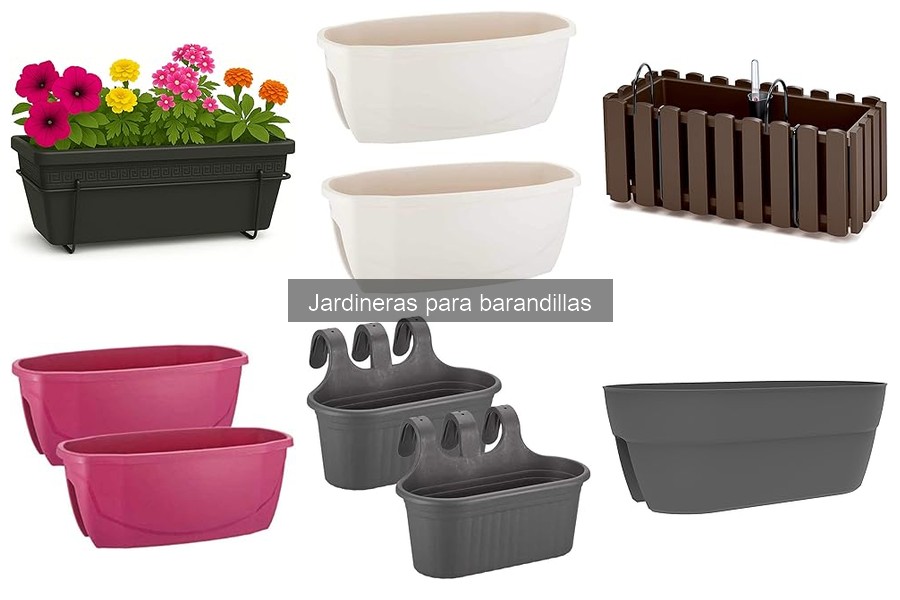 Mejores jardineras para barandillas en apartamentos
