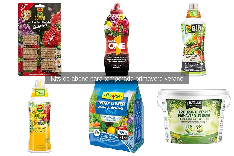 Mejores kits de abono para primavera-verano comparativa