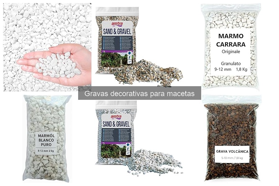 Mejores marcas de gravas decorativas para macetas