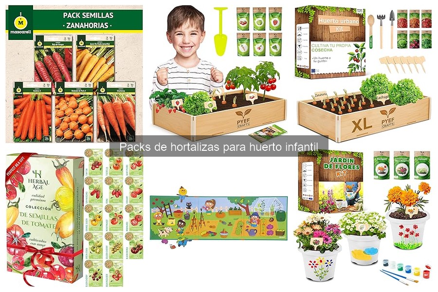 Mejores packs de hortalizas para huertos infantiles