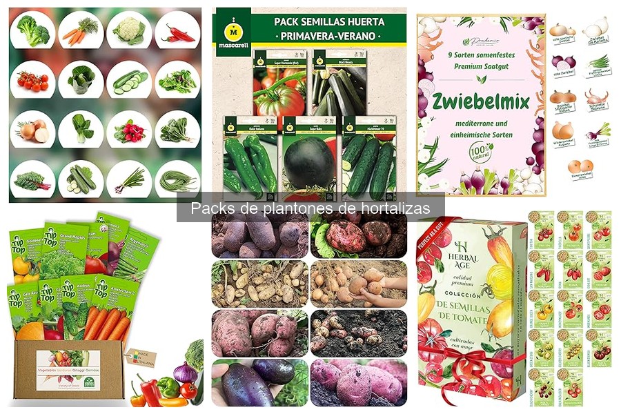 Mejores packs de plantones de hortalizas para principiantes