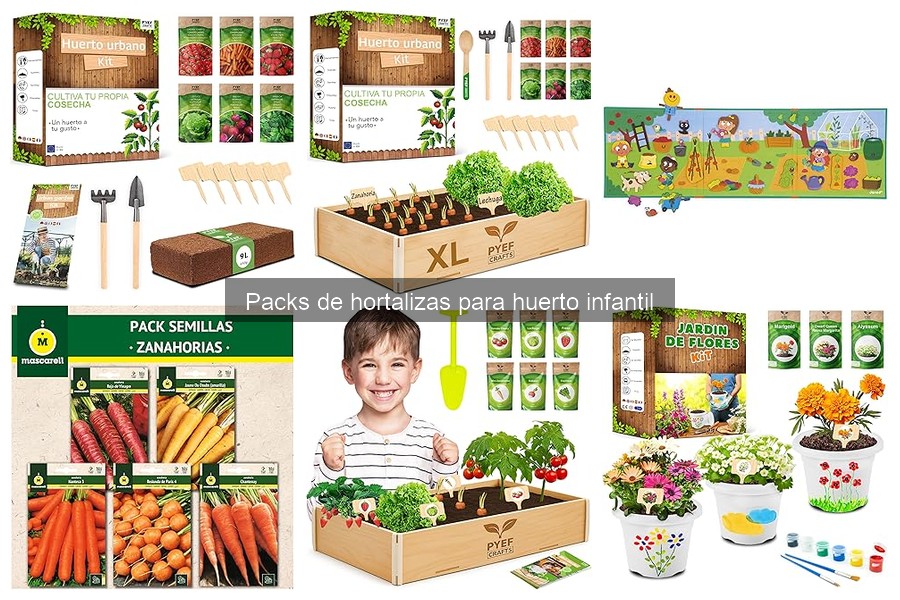 Mejores períodos para sembrar hortalizas en packs infantiles