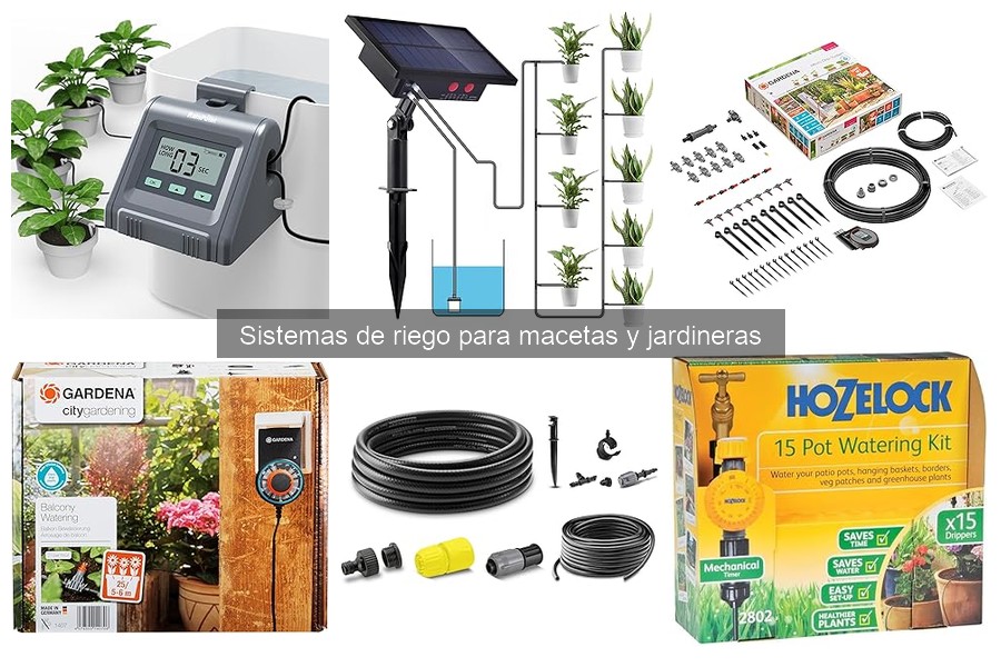 Mejores sistemas de riego por goteo para jardineras y macetas
