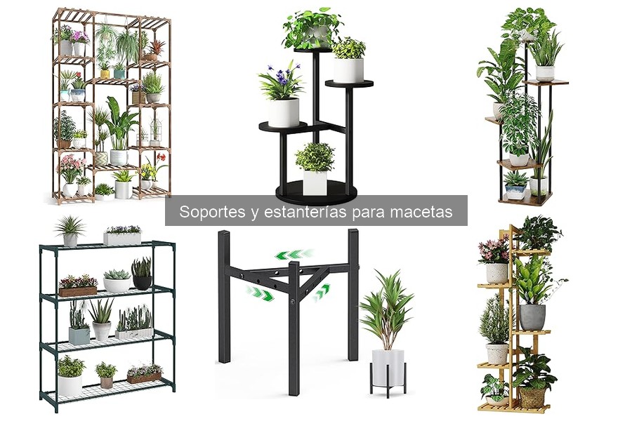 Mejores soportes para macetas en espacios pequeños