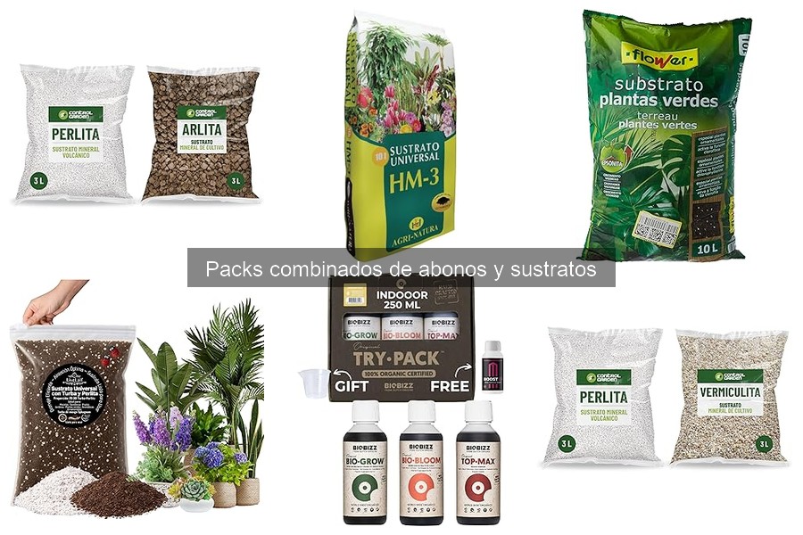 Opiniones sobre packs de abonos y sustratos para jardín